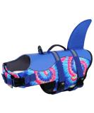 Buy Cit toile Shark Dog Life Jacket - Safe & Light Vest with Handle for Small to XXL Dogs - Reflective & Stylish for Water Sports - Buy Online on GoSupps.com