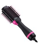 Professional 4-in-1 Hot Air Brush & Hair Dryer Styler - Pink | Negative Ion Anti-Frizz Technology | Mothers Day Gift - Buy Online on GoSupps.com