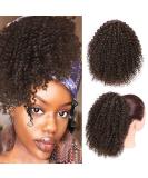 Curly Hair Ponytail Extension - Afro Drawstring Clip-in Bun for Black Women - Kinky Curly Ombre Brown - Buy Online on GoSupps.com