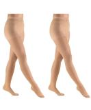 Truform Compression Pantyhose 30-40 mmHg - Sheer Beige Large (2 Pack) - Now Shipping Internationally - Buy Online on GoSupps.com
