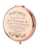 GAOLZIUY Niece Gifts Compact Mirror for Niece from Aunt  Rose Gold Niece Compact Mirror  Birthday Gifts for Niece from Aunt Uncle for Niece s Birthday  Graduation Wedding Anniversary Christmas Rose Gold-niece-1 rose gold... - Buy Online on GoSupps.com