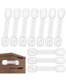 Kimsky child lock cabinet and drawer 10 self -adhesive baby drawer lock for door cupboards fridge and drawer with strong glue without drilling white - Buy Online on GoSupps.com
