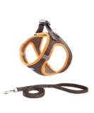 Suredoo Reflective Dog Harness with Leash for Small Dogs & Cats - Anti-Train Brown Orange XXS - Buy Online on GoSupps.com