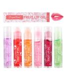 Greoer 6 Pieces Lip Balm Lip Oil Set Fruit-flavored Moisturizing Lip Gloss Plumping Lip Gloss Crystal Jelly Liquid Lipstick for Women and Girls Peach Orange Avocado Strawberry Grape Cherry 1 count (Pack of 6) - Buy Online on GoSupps.com