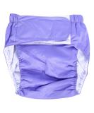 Nikou Adult Washable Diaper - Adjustable Incontinent Care Cloth Diaper Pants | Light Purple - Buy Online on GoSupps.com