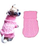 Chihuahua Clothes Puppy Dog Coat Knit Winter Warm Jumper Cosy Teacup Smaller Breeds Tiny Toy Miniature (XXXS Pink) 3XS (Pack of 1) Hot Pink - Buy Online on GoSupps.com