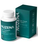 NUZENA Hair Growth Support - 60 Capsules with Biotin & Essential Vitamins for Healthy Hair | Made in USA - Buy Online on GoSupps.com