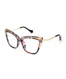 FEISEDY Women Oversized Blue Light Blocking Glasses | Cat Eye Floral Design | Anti Eyestrain Eyewear B2956 (55mm) - Shop Internationally - Buy Online on GoSupps.com