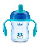Chicco Semi-soft Spout Trainer Sippy Cup - Blue 7oz | Spill-Free | 6m+ - Buy Online on GoSupps.com
