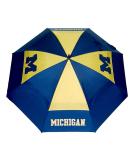 Team Golf NCAA Michigan Wolverines 62 Golf Umbrella - Double Canopy Wind Protection, Auto Open Button with Protective Sheath, One Size - Buy Online on GoSupps.com