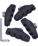 2 Pairs Road Brake Pads 50mm with Installation Tool - Caliper Brake Blocks - Buy Online on GoSupps.com