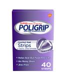 Super Poligrip Comfort Seal Denture Adhesive Strips - 40 Count x4 Pack - Buy Online on GoSupps.com