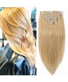 Clip-In Extensions - 100% Remy Human Hair 120g 60cm (#27 Dark Blonde) for Effortless Elegance - Buy Online on GoSupps.com