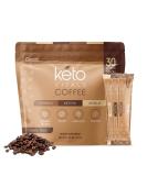 Keto Vitals Instant Keto Coffee Powder - Low-Calorie Sweetened Coffee Packets - 30 Count Variety Pack in Original, Vanilla, & Mocha Flavors - Buy Online on GoSupps.com