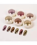6 Colors Rose Gold Chrome Nail Powder Set - Metallic Mirror Effect & Pearl Glitter - DIY Nail Art for Salon Quality Manicure - Buy Online on GoSupps.com