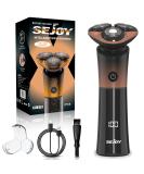 Sejoy Electric Shavers for Men - Rechargeable Self-Sharpening IPX6 Quick Release Blade Long Life Twilight Orange - International Shipping Available - Buy Online on GoSupps.com