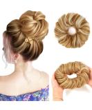 Vlasy Messy Bun Hair Piece Curly Wavy Scrunchies Extension Updo Synthetic Chignon F27/613# 60g - Buy Online on GoSupps.com