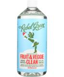 Rebel Green Cleaner Refill - 34 Fl Oz Fruit & Veggie Cleaner | Eco-Friendly & Effective - Buy Online on GoSupps.com
