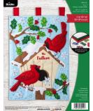 Bucilla Cardinal Birdhouse Set of 4 Felt Applique Door Hangers Kit - DIY Needlepoint Arts and Crafts (89514E) - Buy Online on GoSupps.com