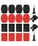 20 Sets GoPro Compatible Adhesive Pads & Brackets - Flat & Curved Mounts for Hero Session/4/3+/2 - Durable Helmet Accessories - Buy Online on GoSupps.com