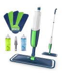 Microfiber Spray Mop for Floor Cleaning - MEXERRIS Wet & Dust Mop with 2 Bottles and 5 Pads | Ideal for Hardwood, Laminate, Vinyl, Tiles Floors - Buy Online on GoSupps.com