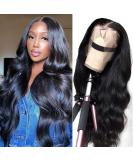 MAYCAT Body Wave 22 Inch Lace Front Wig - 100% Brazilian Virgin Human Hair, 180% Density, Pre-Plucked for Black Women - Natural Color, Free Part - Buy Online on GoSupps.com