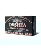 Organic African Black Soap 100g - Antibacterial Body Face & Hand Wash - Natural Vegan - Ideal for Dry Skin & Psoriasis - Authentic Raw from Ghana - Buy Online on GoSupps.com