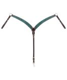 Turquoise Cross Carved Flower Collection Contoured Breast Collar - Buy Online on GoSupps.com