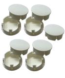 9 pieces plug white dust protection lid socket cover cover for clean Schuko sockets socket strips Multiple sockets splash protection design motif-hotel and company plug - Buy Online on GoSupps.com