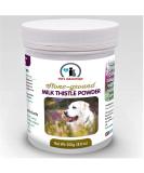 Vet's Advantage 100% Pure Stone-ground Milk Thistle Powder for Dogs - for Optimal Liver Health & Detoxification - Buy Online on GoSupps.com