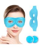 Dukuseek Reusable Gel Cooling Eye Mask for Puffy Eyes | Hot Cold Therapy for Migraine Headache, Dark Circles, Dry Eyes | Sinus Pain Relief | Ice Eye Mask - Buy Online on GoSupps.com