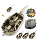 Realure 4-in-1 Method Feeder Accessories for Carp Fishing - Inline Lead Feeder with Weights | 40G 50G 60G | Pellets & Feeder Rod Essentials - Buy Online on GoSupps.com