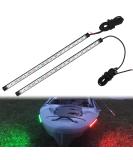 Obcursco 12 Inches LED Boat Navigation Lights (1 Pair) for Marine, Kayak, Fishing Boat - Green and Red Stern Lights, Bow Lights - 3.6W - Buy Online on GoSupps.com