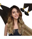 UGEAT Real Hair Extensions U Tip 55cm - Ombre Chocolate Brown to Blonde 50 Grams 50 Pieces - Premium Keratin Bonding 22 Inches - Buy Online on GoSupps.com