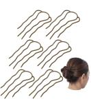 6 Pieces Hair Fork Clip Stick 87 mm Side Hair Comb 4 Prong Hair Updo Bun Hairpin Sticks Alloy Hair Clips Grips for Women Hair Styling Tool Accessories (Bronze Color) - Buy Online on GoSupps.com