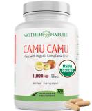 Organic Camu Camu Vitamin C Capsules 1000mg - Immune Support & Anti-Aging Supplement - Vegan Non-GMO - 120 Count - Buy Online on GoSupps.com