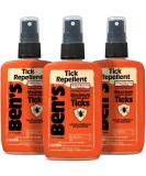 Ben's Tick Repellent 3.4 Fl Oz Pump - Pack of 3 | Effective Tick Protection | Long-Lasting Formula - Buy Online on GoSupps.com