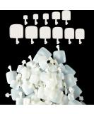 1200 Full Cover White Acrylic False Press-On Toenails - Natural Color, 12 Sizes - for Women & Girls - Buy Online on GoSupps.com