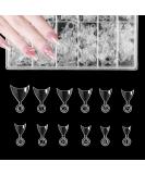 600 Pieces French Short False Nail Tips - DIY Manicure & Nail Design for Women - 12 Sizes Clear Water Drop Tips - Buy Online on GoSupps.com