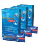 Benefit Set 3x Ferrotone: Natural Iron in Water Easy-to-Use Liquid Supplement 42 x 20ml Pack - Boost Your Health Internationally - Buy Online on GoSupps.com