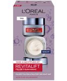 L'Or al Paris facial care set anti-aging hyaluron day care and night care against wrinkles with micro filler hyaluronic acid Revitalift Filler 2 x 50 ml daily & night care set 100 ml (1 Pack) - Buy Online on GoSupps.com