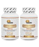 Sowelo Chromium Picolinate 200 McG - 200 Tablets (2-Pack) | Support Normal Blood Sugar Levels | No Unwanted Additives - Buy Online on GoSupps.com