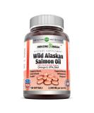 Amazing Omega Wild Alaskan Salmon Oil Softgels (Non-GMO) - 2000mg - Heart, Joint & Brain Health Support -180 Softgels - Buy Online on GoSupps.com
