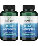 Swanson DMAE Complex 130mg - 100 Capsules (2 Pack) | Enhance Brain Health & Focus - Buy Internationally - Buy Online on GoSupps.com