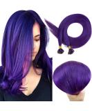 Runature Keratin Extensions - Real Hair U Tip Purple Fusion Extensions 55cm (22 inch) - 25g 25 Strands - Buy Online on GoSupps.com