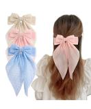 3PCS Big Hair Bow Clips for Women and Girls - Large French Barrette Bowknot Hairpin Set - Buy Online on GoSupps.com