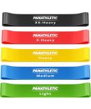 Panathletic Fitness Straps Set - 5 Resistance Bands (Black Red Yellow Blue Green) with Exercise Guide & eBook (German) - International Shipping Available - Buy Online on GoSupps.com