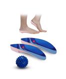 Plantar Fasciitis Shoe Inserts - High Arch Support Insoles for Men & Women | Pain Relief & Foot Exercise Ball | FSA/HSA Eligible - Sizes 9.5-12 Men/Youth, 11-13.5 Women - Buy Online on GoSupps.com