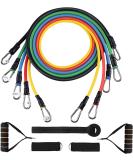 5pcs Resistance Bands Set with Handles - 100 LBS Strength Training for Men & Women | Home Gym Fitness Equipment - Buy Online on GoSupps.com