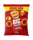 Hula Hoops BIG HOOPS SALTED Grab Bag Crisps 45g Bags Case of 36 - Bigger Hoop bold flavour. Bigger than standard sized Hula Hoops - No Artificial Colours or Flavours Suitable for Vegetarians Salted 45 g (Pack of 36) - Buy Online on GoSupps.com